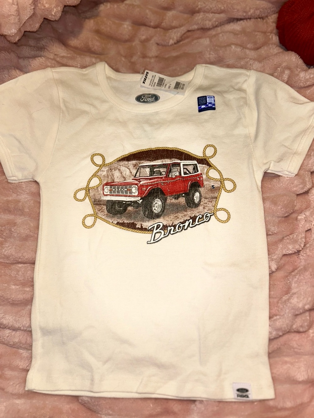 Licensed ford Ford Bronco Forest‎ Trees Cotton Tee. s 4/5
